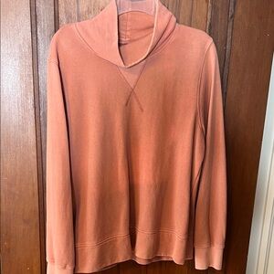 Madewell Terracotta Cowl Neck Top
